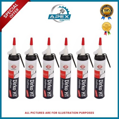 ELRING DIRKO HT BLACK SILICONE GASKET MAKER SEALANT 200ML HIGH TEMP RTV X6
