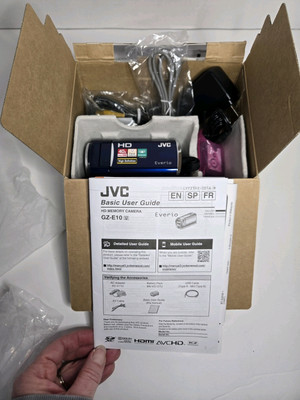 JVC Everio HD Camera GZ-E100 AU Blue Video Camcorder Brand NEW | eBay