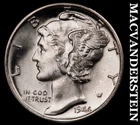 1944-D Silver Mercury Dime-Choice Gem Brilliant Unc +++++ FSB No Reserve #G7522