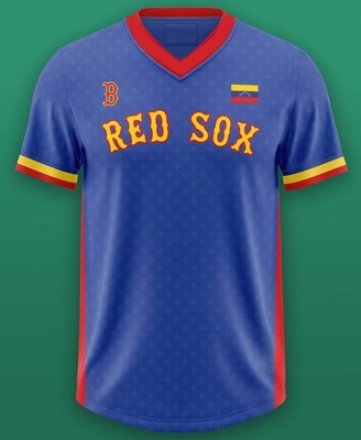 New Arrivals - Red Sox Venezuelan Celebration Giveaway Jersey - All Size