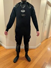 Aquatec Aquasuit Hobart Professional Dry suit Diver Series Size Large *Read* 