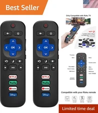 Pack of 2 Replacement Roku TV Remote Control - Compatible with Various Brands...