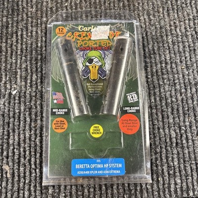 Two Carlson's Ported Cremator Choke Tube Beretta Optima HP System 12GA 11563