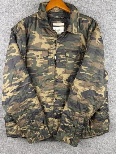 NWT Target Mens Camo Jacket Good fellow XL Green Camouflage Wind Resistant image 12