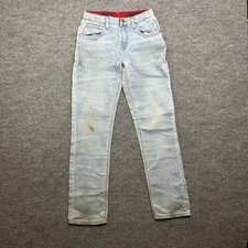 Levi's 511 Flex Stretch Jeans Kids Boys Blue Denim Slim Fit Elastic Waist - 16
