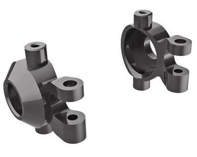 Traxxas TRX-4M Aluminum Steering Blocks (Grey) (2) [TRA9737-GRAY]