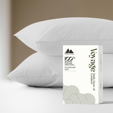 Mayfair Linen 100 Egyptian Cotton Standard / Queen Pillowcases, 01 - White