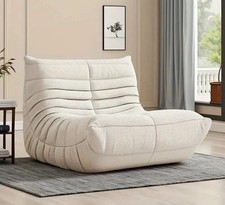 Fauteuil Togo Style Scandinave Neuf - Blanc - Livraison Offerte ✅