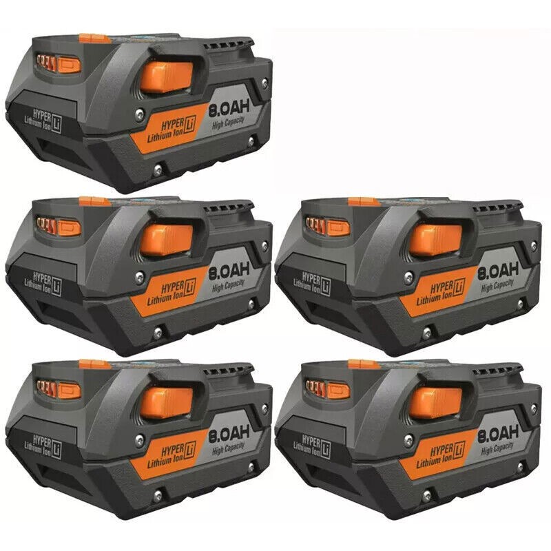 1~6PACK For Ridgid R840087 8Ah Lithium Battery Rigid 18 Volt R840085 Power Tools