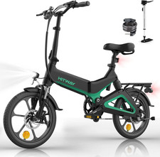 Vélo électrique pliable 16 pouces, assistance pédale, batterie 36V 7,8Ah, sans a