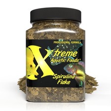 Xtreme Spirulina Flakes - Balanced Herbivorous Diet for Tropical and Marine F...