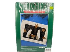 Jesus is the Reason Craft Embroidery Kit Bernat Stitchery Christmas Nativity NEW