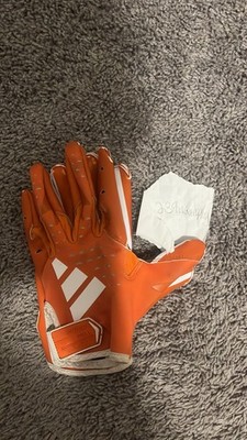 Miami Hurricanes Team Issued Football Gloves (Size Large