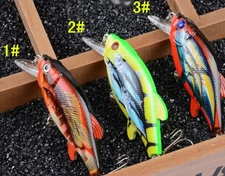 3PCS Fishing Lures Sinking Crankbait 8cm Wobblers Bass Fishing Minnow Saltwater
