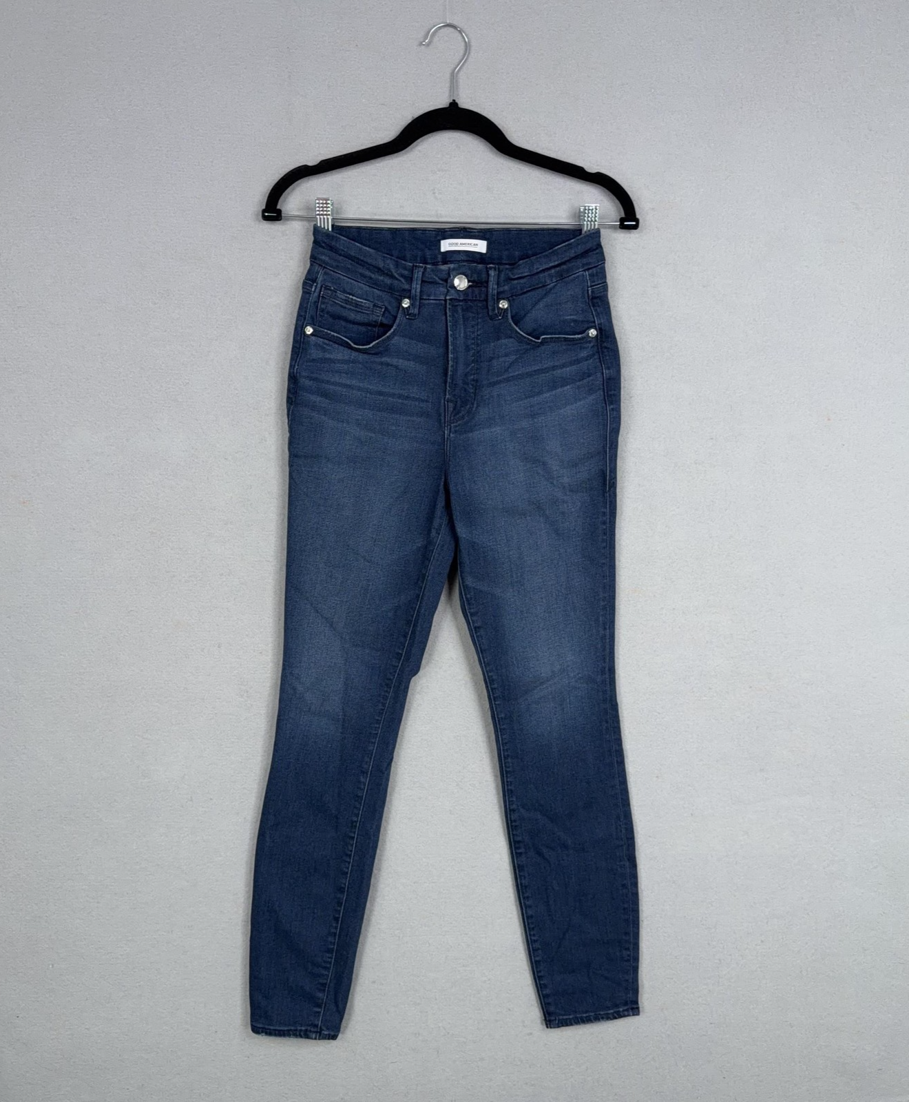 Good American Jeans Womens 27 Good Legs Blue High Rise Skinny Stretch Denim