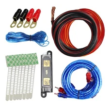 Pro Audio Amp Install Kit 2 Gauge Car Stereo Amplifier Power Wire Sub RCA Cables