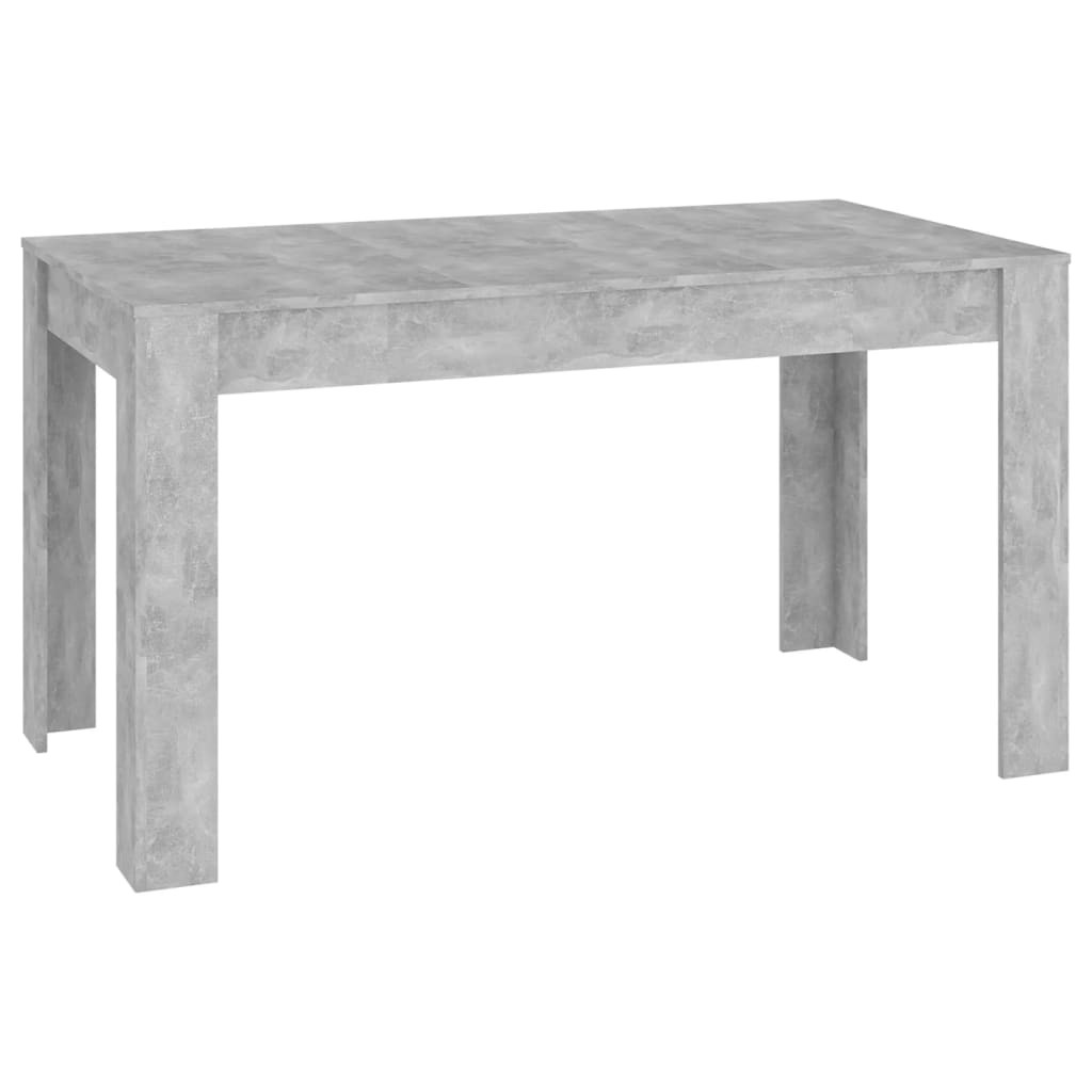 Tavolo da Pranzo vidaXL Grigio Cemento 140 cm foto 2