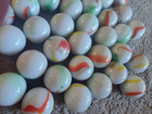 Vintage Shooter MARBLES   *   * Lot of 61, 1" round — photo 4