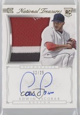 2015 National Treasures Rookie Silhouette Gold 2/25 Edwin Escobar #43 Auto 1u6