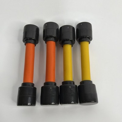 6 Second Abs Exercise Machine Original Yellow Orange Lot of 4 Bands Replacement