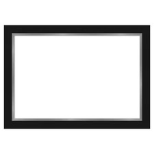 Eva Black Silver 41 In. X 29 In. Polystyrene Framed Dry Erase Magnetic Memo Boar