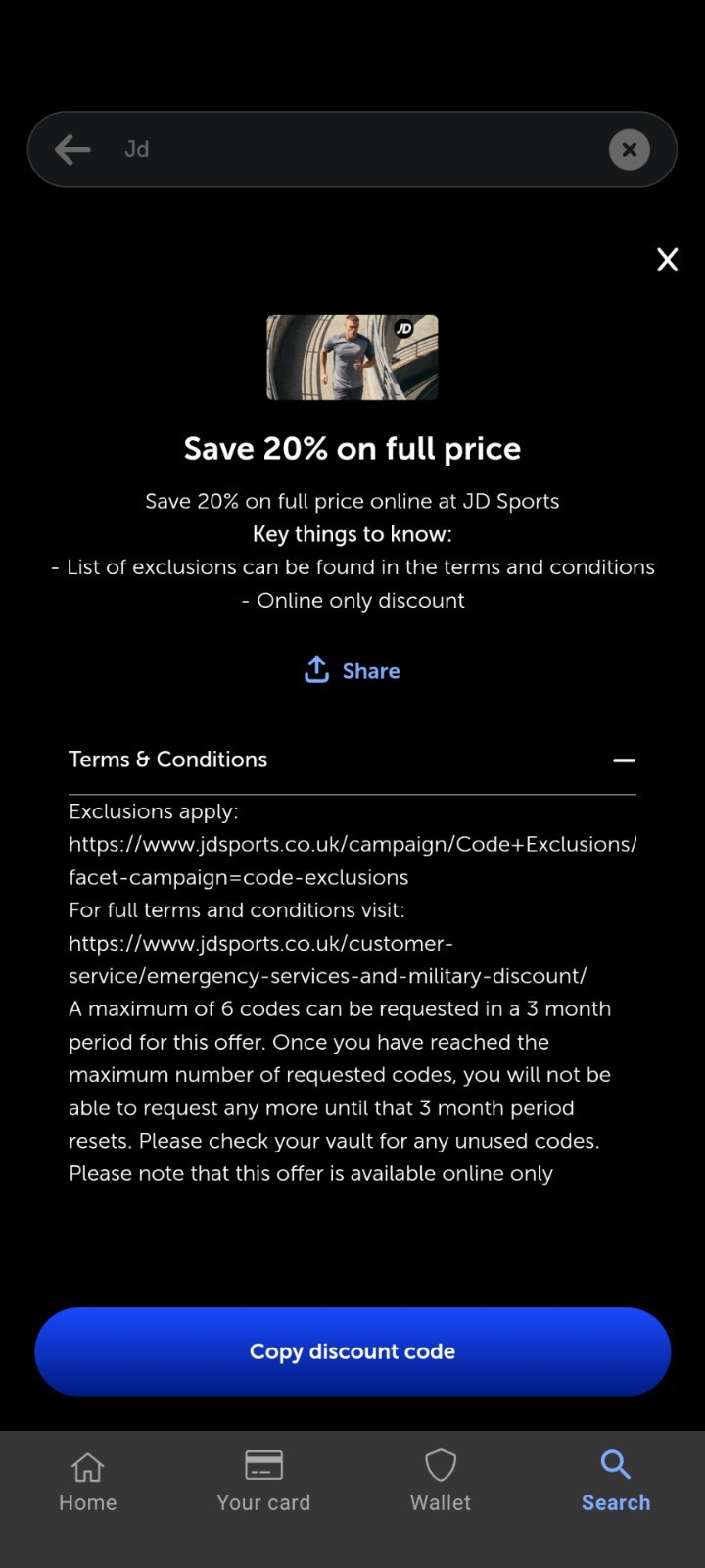 20% Off JD Discount Code