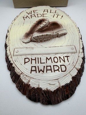 BSA Philmont Award ''We Made It'' Plaster cast Plaque Approx. 6½'' x 4½'' SU-331