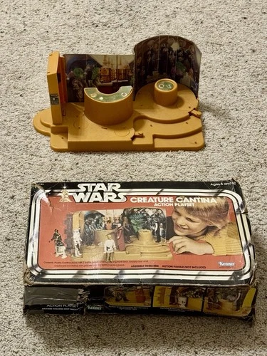 Vintage Kenner Star Wars Creature Cantina Playset 1979 Complete With Worn Box