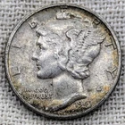 1941 S Mercury Dime XF : Extra Fine, Beautiful Tone, SF Mint - .9 Fine Silver