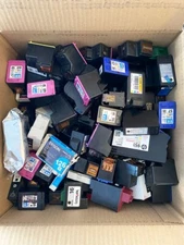 Mixed lot of 100 Virgin and Non Virgin Empty Ink Cartridges for Staples Rewards