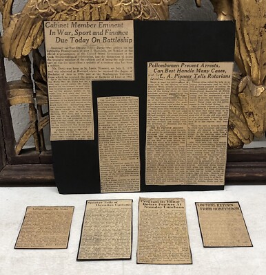 c1928 Clippings Of Mostly Hawaii Ephemera And Some News