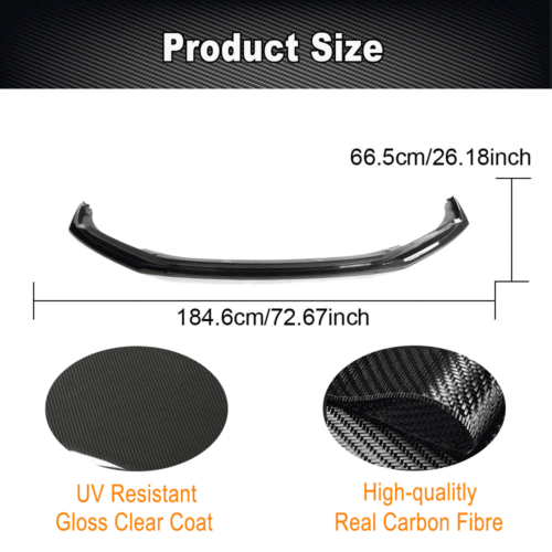 Se adapta a Audi R8 GT V10 2022-24 Dry Carbon labio delantero alerón delantero - Imagen 8 de 13