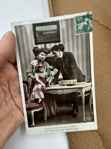 Boîte Poupée Ancienne Éden Bébé Avec La Carte Postale 1909 - 第 4/23 張圖片
