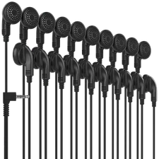 Wholesale Bulk School Classroom Earbuds Earphone Headphones Individually Wrapped