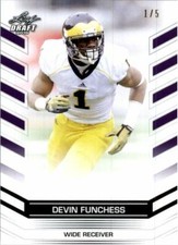 DEVIN FUNCHESS 2015 Leaf NFL Draft Rookie PURPLE Football RC 1/5 His JERSEY #!