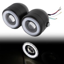 Double  PHARE Feux Headlight pour  Chopper Bobber Cafe Racer