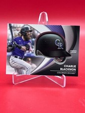 2022 Topps Series 2 CHARLIE BLACKMON Batting Helmet Relic #BH-CBL Rockies