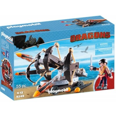 Playmobil 9249 Drachenerett leicht gemacht mit 4 Schuss Feuer Ballista Neu OVP