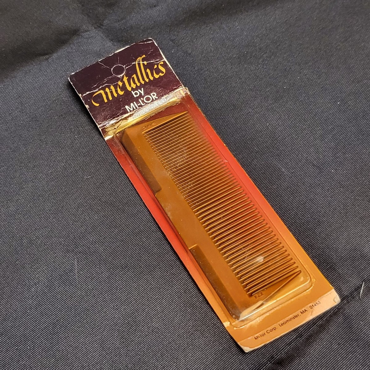 Vintage Metallics By Mi-Lor Corp Comb Copper Color MILOR USA 