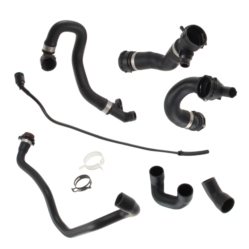 Juego de tubos de manguera de agua refrigerante radiador (7 mangueras) para BMW 128i 328i 328xi 07-13 Foto 2 de 4