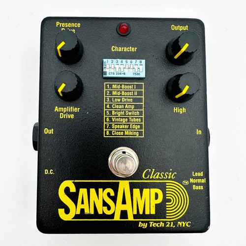 TECH21 SansAmp Classic Black Effect Pedal Musical Instruments & Gear Working - Picture 2 of 2