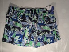 NEW 3XB Big Mens Roundtree Yorke Caribbean Swim Trunks Quick Dry 6"I Blue