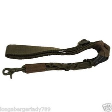 ADJUSTABLE SINGLE POINT SLING STRAP SUPER HEAVY DUTY BUNGEE GREEN QUICK RELEASE