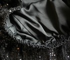 JONATHAN SIMKHAI⚡"Mylah" sequin flowy black sequin ankle tie drape pants size M — photo 8