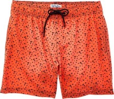 NEW  78 MR. SWIM ABSTRACT PALM PRINT SWIM TRUNKS SZ L