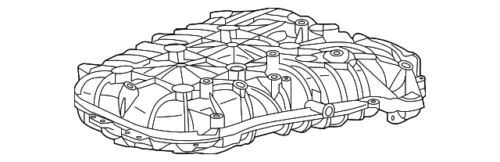 Colector de admisión superior genuino GM 2009-2023 Chevrolet Buick Cadillac GMC 12699182 Foto 3 de 4