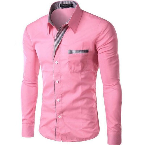 Camisas elegantes para hombres, camisas de vestir de manga larga con cuello  púrpura, flor blanca, vestidos, blusa verde, 2019|Camisas informales| -  AliExpress