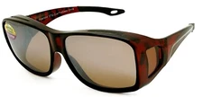 OTG Over-The-Glasses XL Polarized Brown Lens Ventilated demi frame sideview
