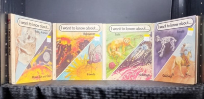 I Want to Know About  Lot HC Books Mixed Topics Vintage Educational Set (13)