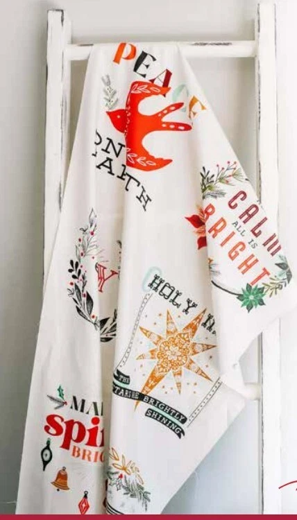 CHEER & MERRIMENT PANEL Moda Fabrics quilting sew CHRISTMAS Hymns Bible 45530-11 - Image 4 of 4